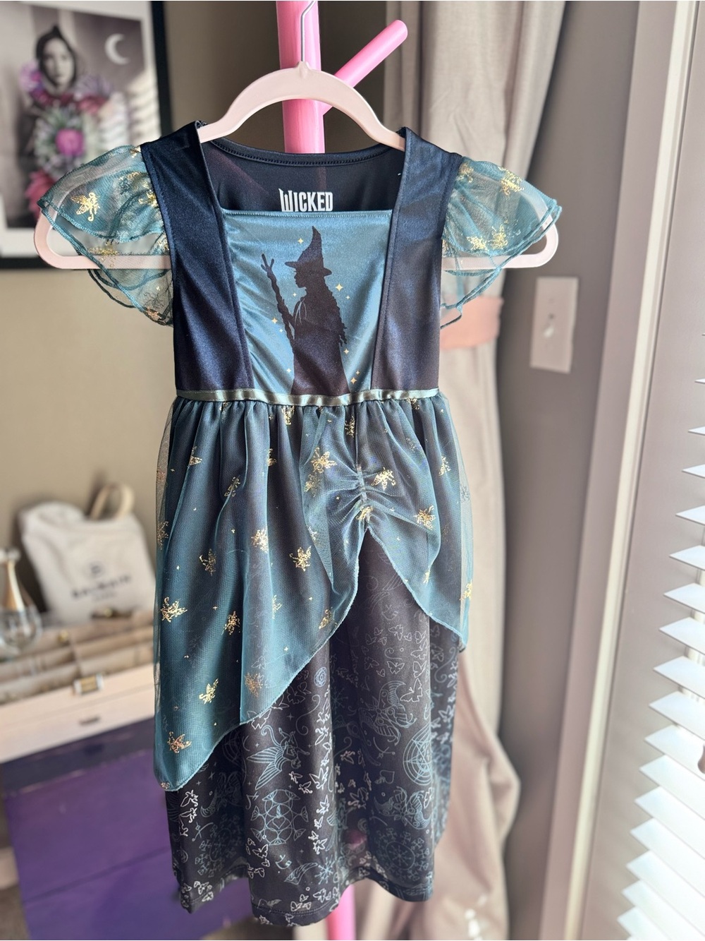 Girls' Green & Black Witch Costume Dress